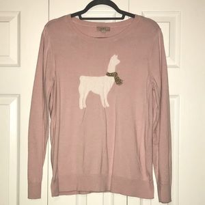 Loft Outlet Llama Sweater